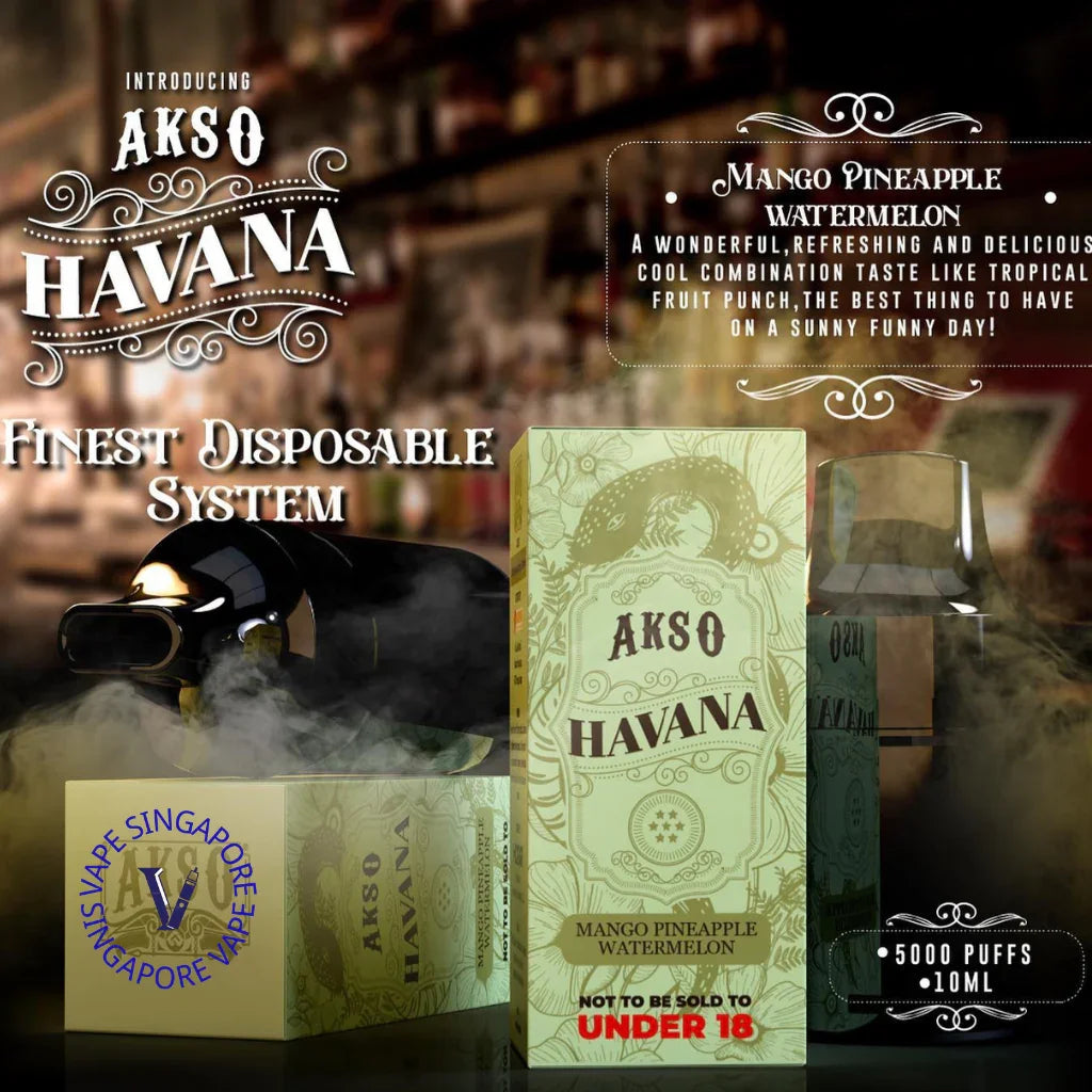 Akso Havana Refill Cartridge (5000 Puff) - Vape Singapore SG Vape