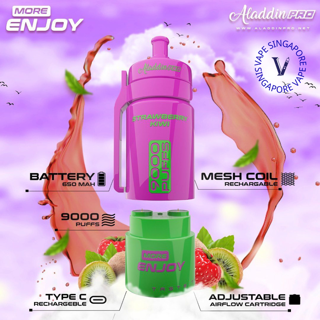 Aladdin Pro More Enjoy 9000 Puff Vape - Vape Singapore SG Vape