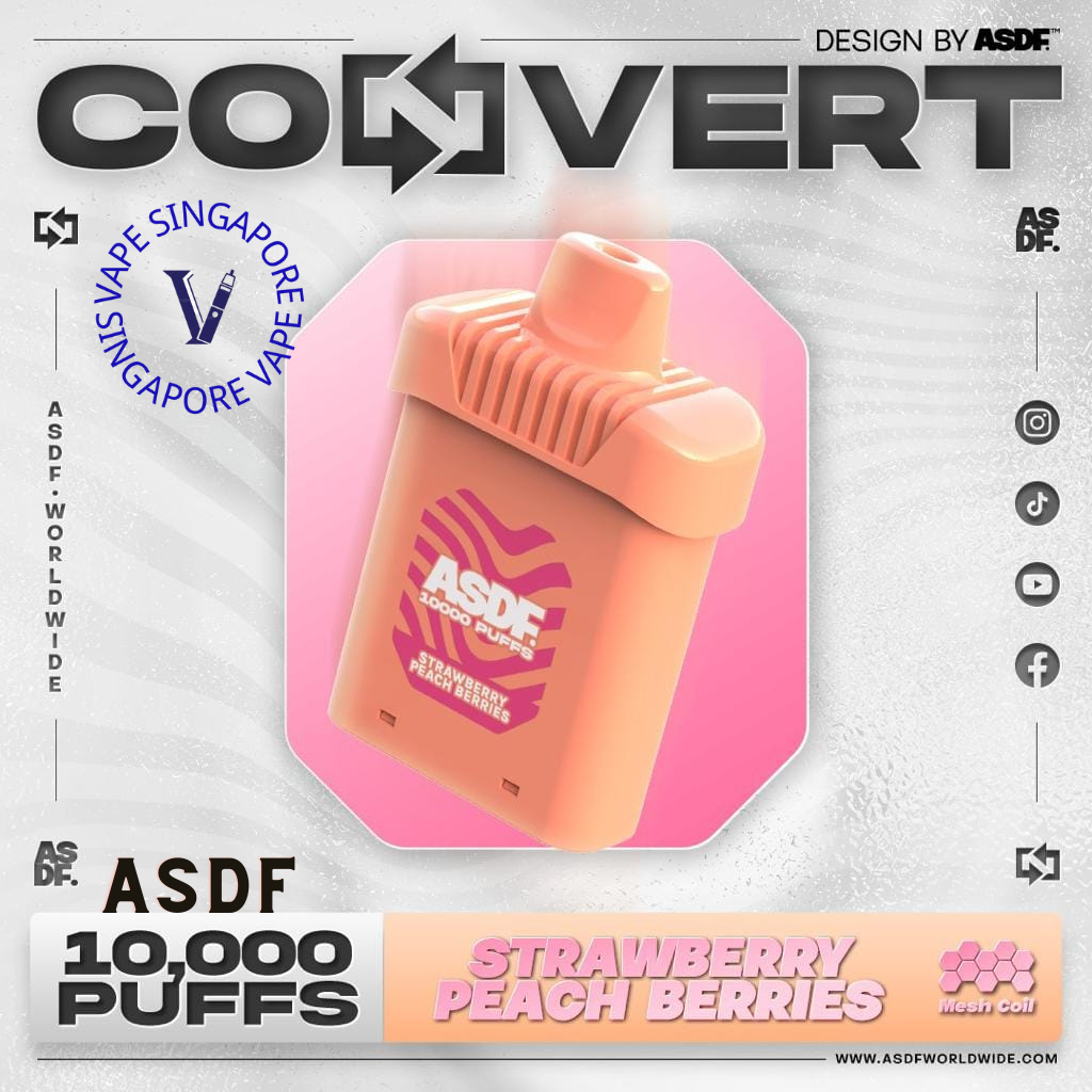 ASDF Convert 10,000 Puff (Prefilled Pod) - Vape Singapore SG Vape