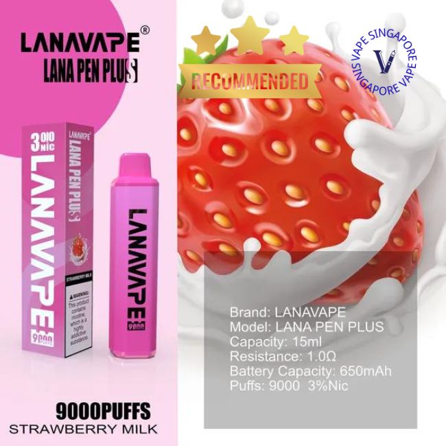 Lana Pen Plus 9000 Puff Ready Stock - Vape Singapore SG Vape