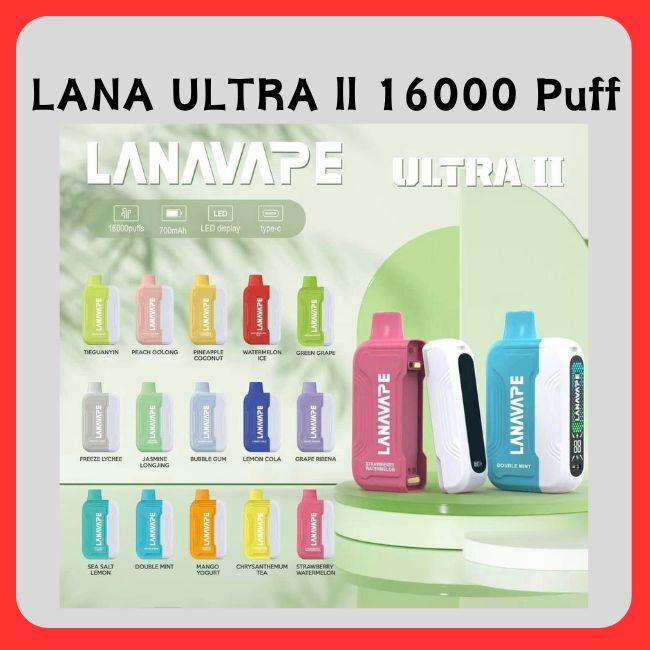 Lana Ultra II 16000 Puff (Starter Kit Set With Cartridge) - Vape Singapore SG Vape