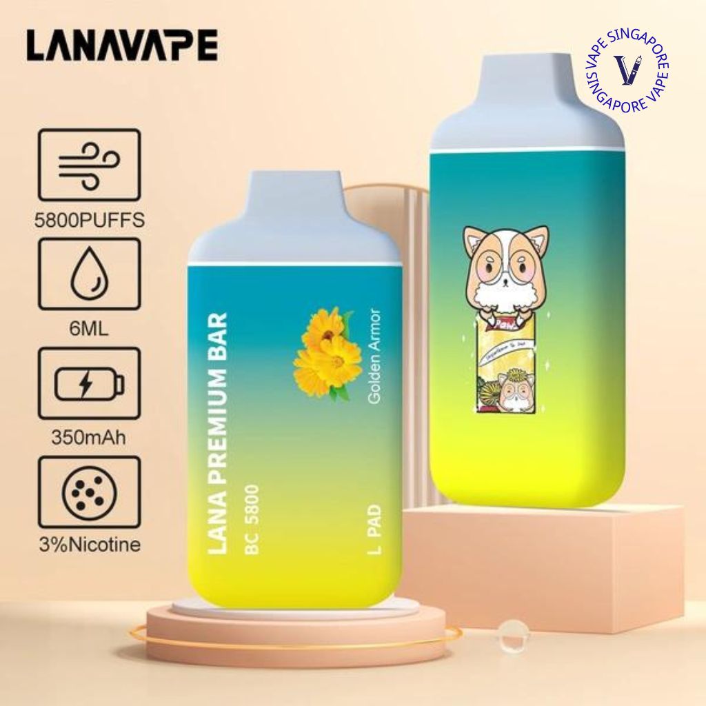 Lana Premium Bar 5800 puff disposable vape - Vape Singapore SG Vape
