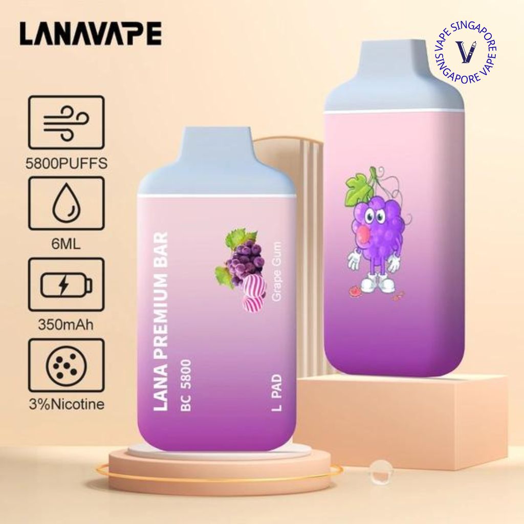 Lana Premium Bar 5800 puff disposable vape - Vape Singapore SG Vape