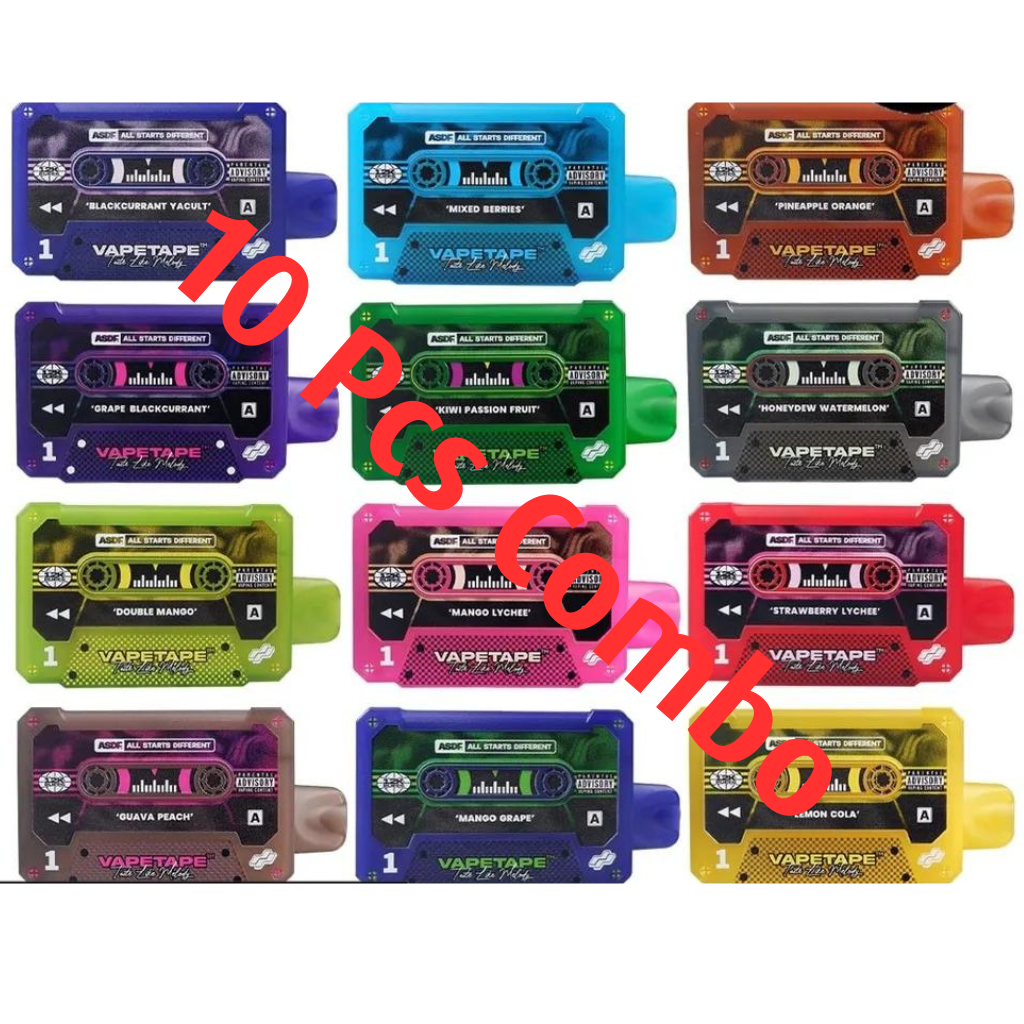 Vape Tape 12,000 Puff 10 Pcs Combo - Vape Singapore SG Vape
