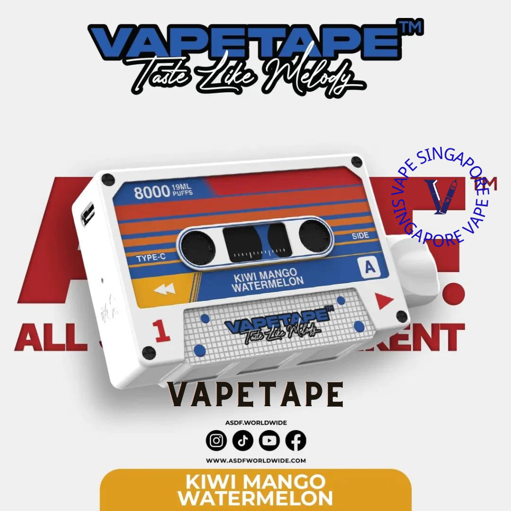 Vape Tape 8000 puff disposable vape - Vape Singapore SG Vape