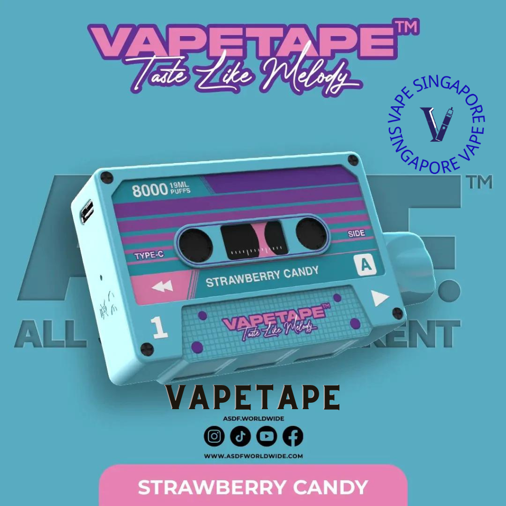 Vape Tape 8000 puff disposable vape - Vape Singapore SG Vape